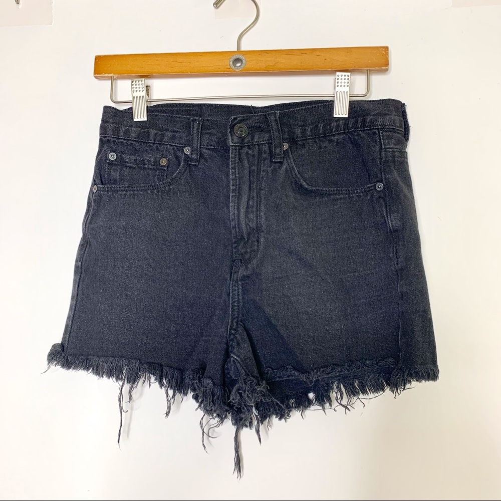 Denim Colab Saltwater & Song Black Denim Shorts